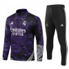 Real Madrid Purple Version Dragon Felpe da Allenamento Quarto-Zip 2023-24 per Bambino